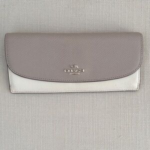 Coach Taupe and Ivory Women's Wallet